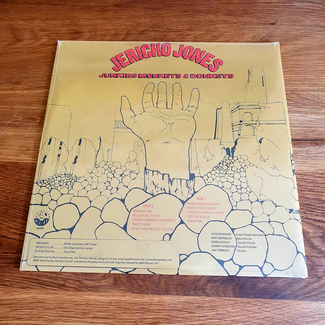 Jericho Jones – Junkies Monkeys & Donkeys -Yellow Vinyl - Limited
